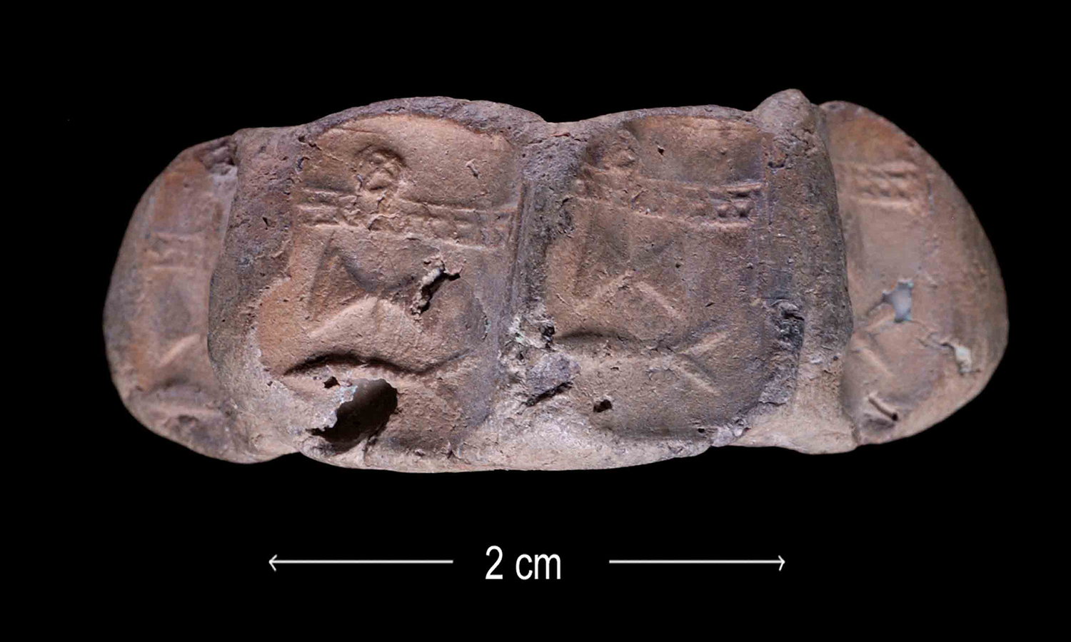 Middle Bronze Age (19th-18th century BC). Clay administrative document associated with the Minoan palace of Knossos.